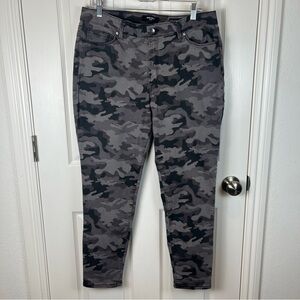 Women’s Nine West Gramercy Skinny Ankle Grays Camouflage Camo Pants Size 14